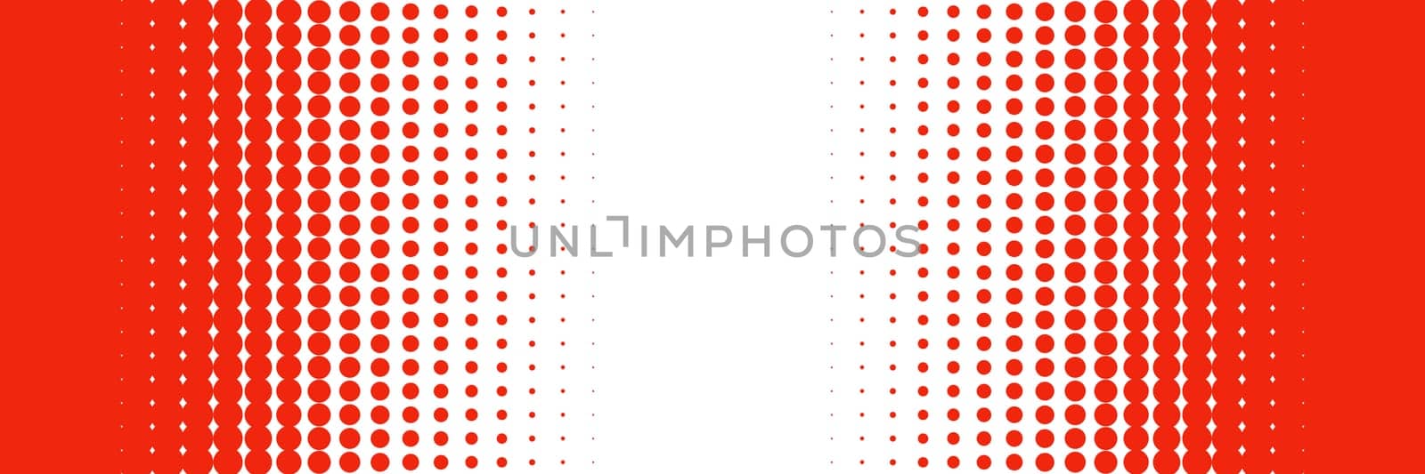 Gradient frame banner with red and white color