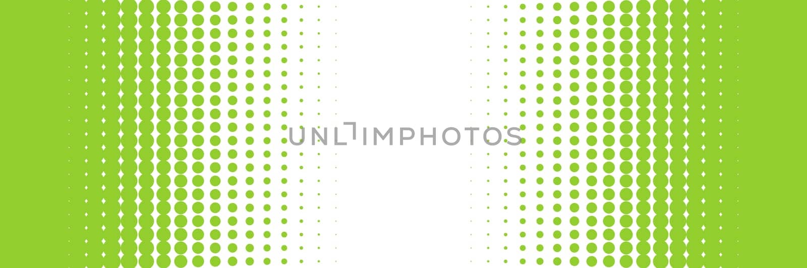 Gradient frame banner with green and white color