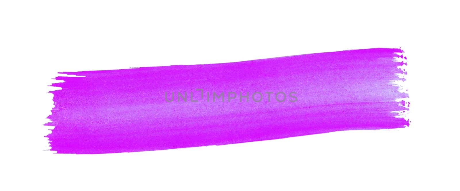 Sketch of hand drawn purple paintbrush stripe