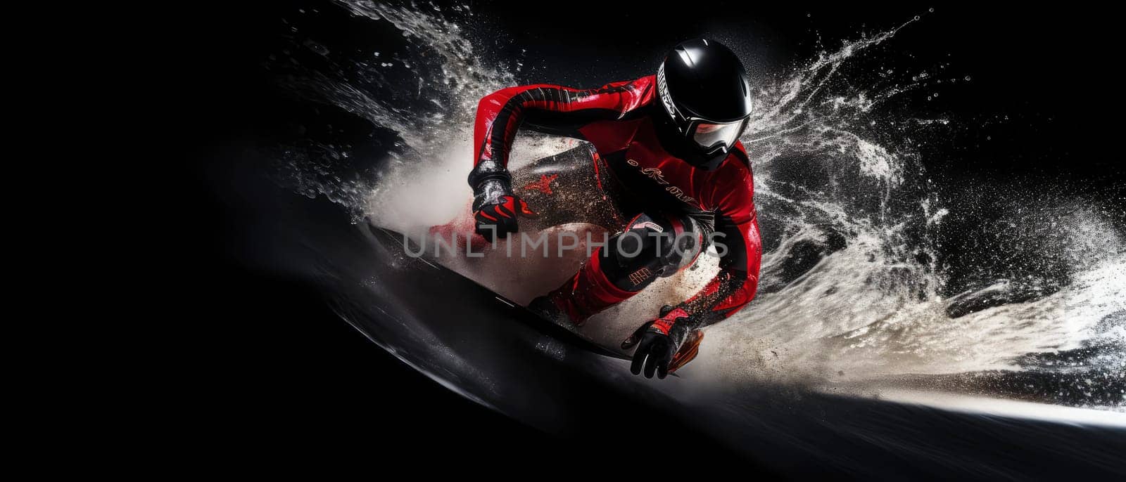 High-Speed Jet Ski Racer in Competitive Action. High quality photo