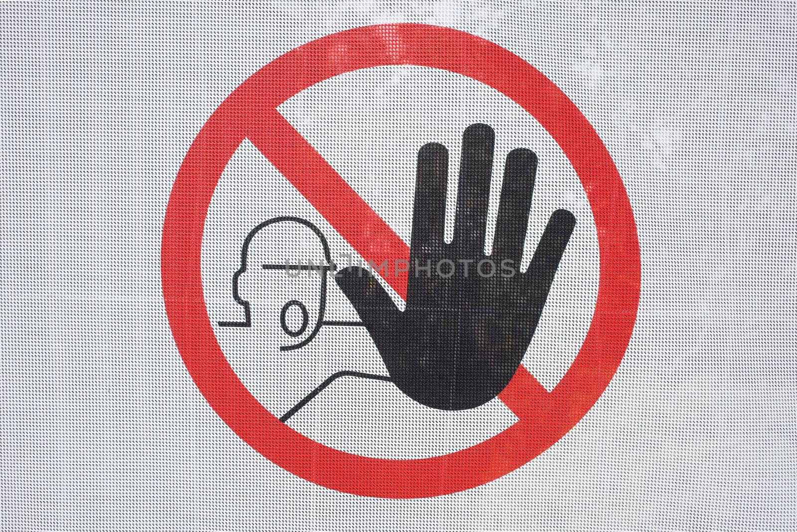 Warning sign no trespassing, Germany