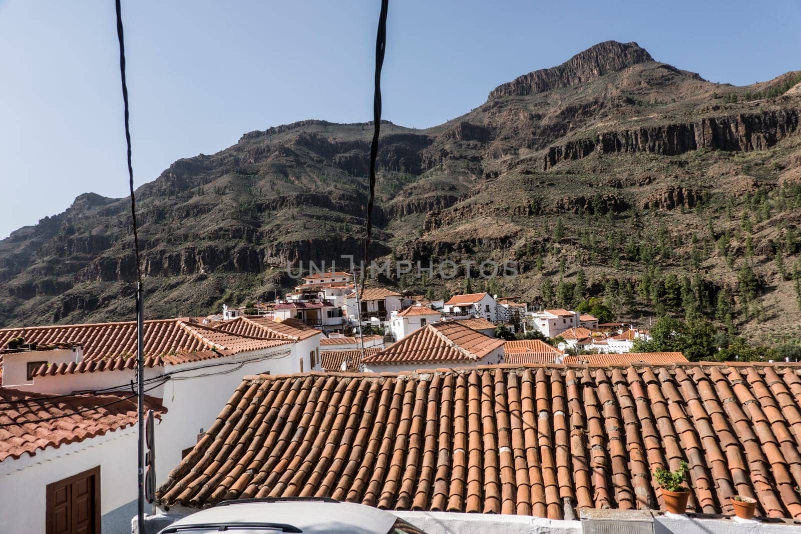 liebevoll restaurierte Häuser im Vorzeigedorf Fataga, San Bartolomé de Tirajana, Gran Canaria, Spanien