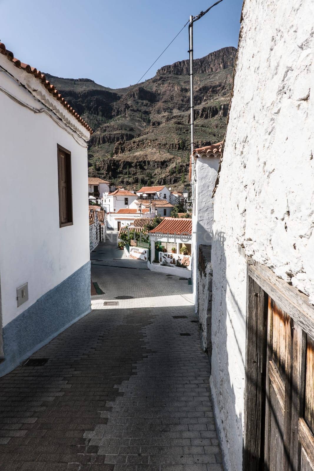 liebevoll restaurierte Häuser im Vorzeigedorf Fataga, San Bartolomé de Tirajana, Gran Canaria, Spanien