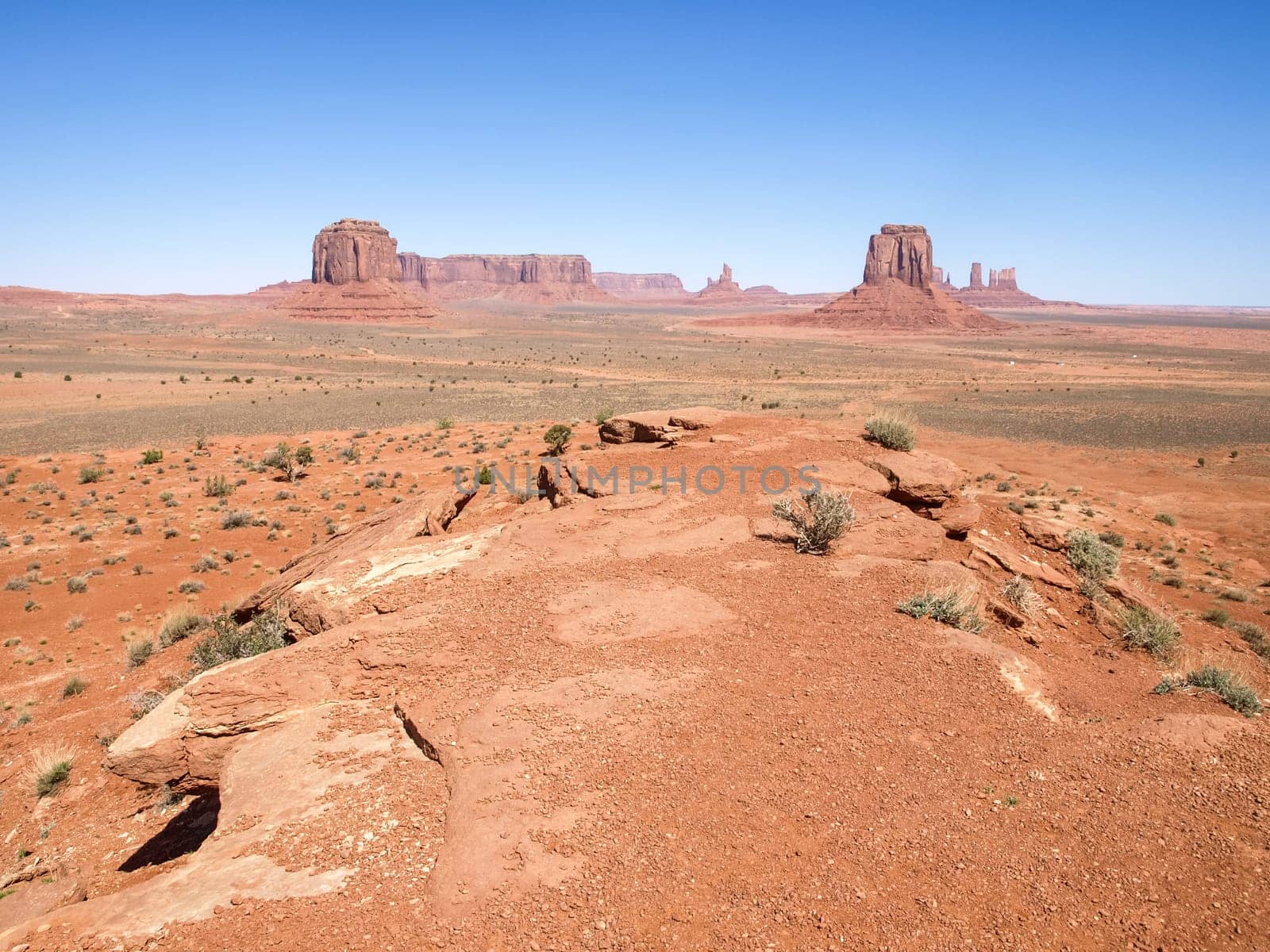 Landscape of the ancient rocks. Monument Valley, Arizona