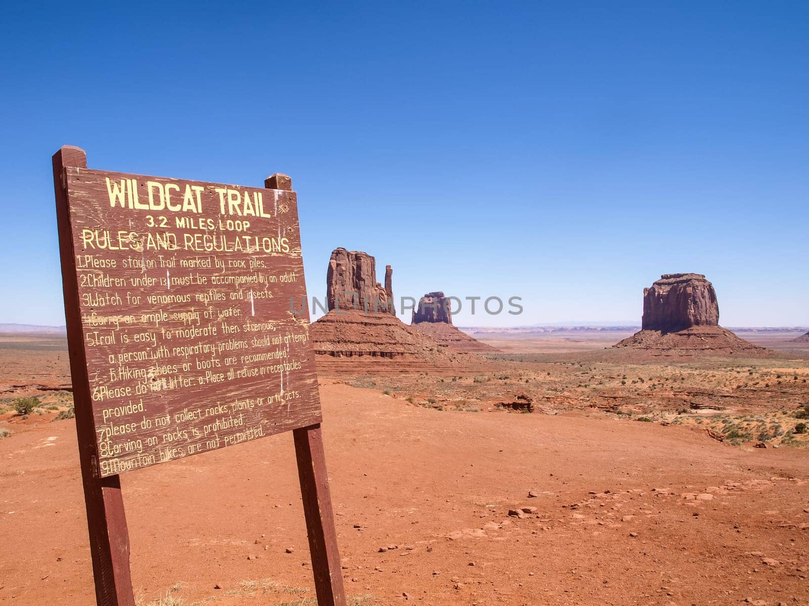 Monument Valley, Arizona, USA - May 12, 2013: The infrastructure for tourists near Monument Valley.