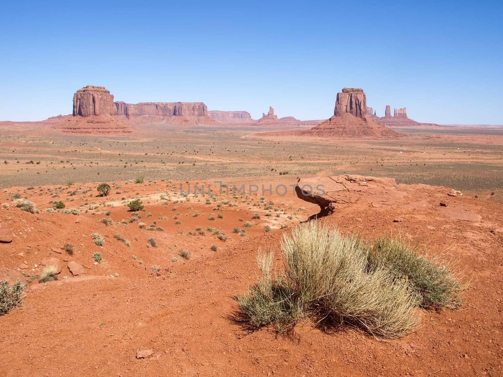 Landscape of the ancient rocks. Monument Valley, Arizona