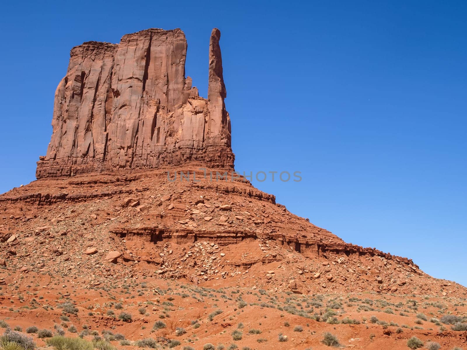 Landscape of the ancient rocks. Monument Valley, Arizona
