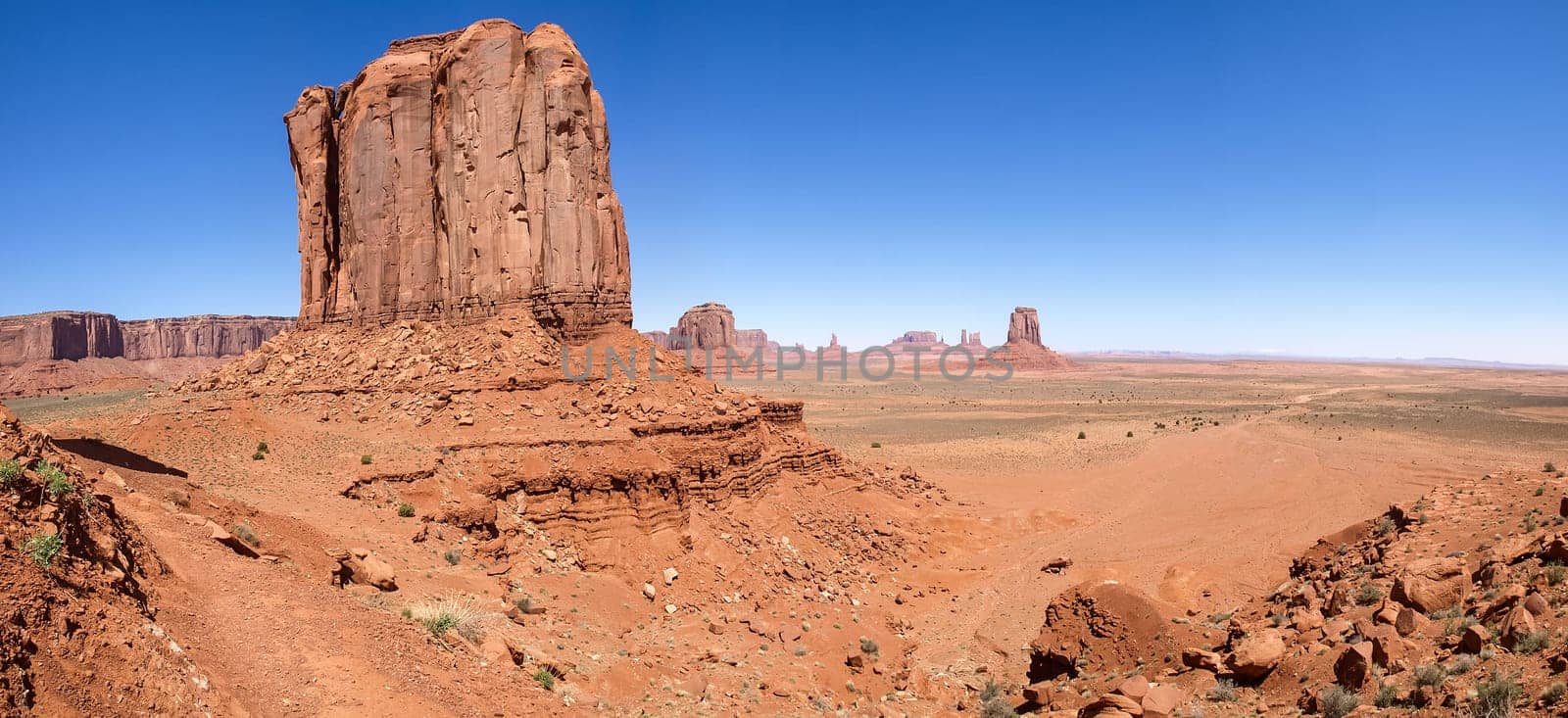 Landscape of the ancient rocks. Monument Valley, Arizona