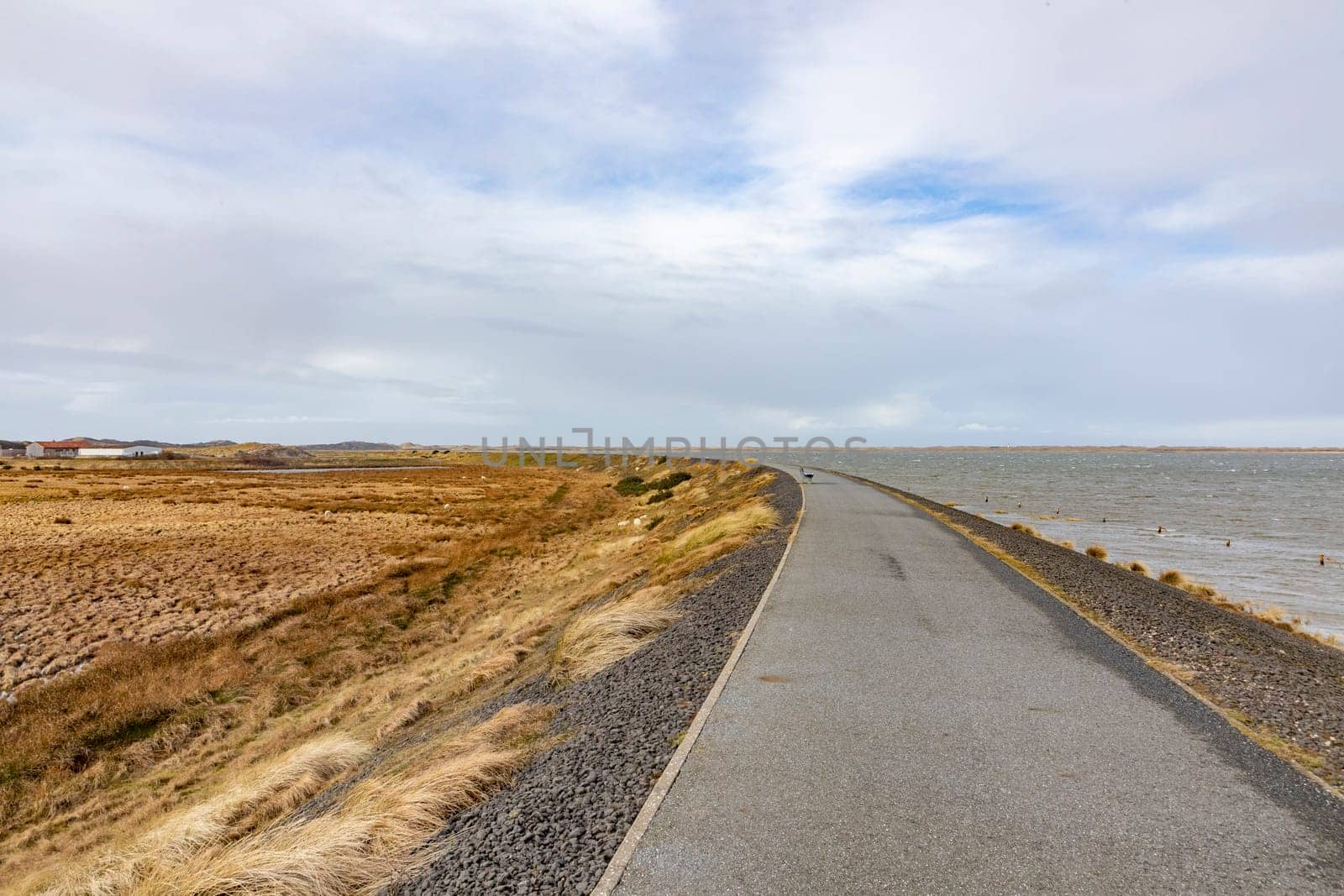 dam at the village of  List at the island of Sylt in Germany