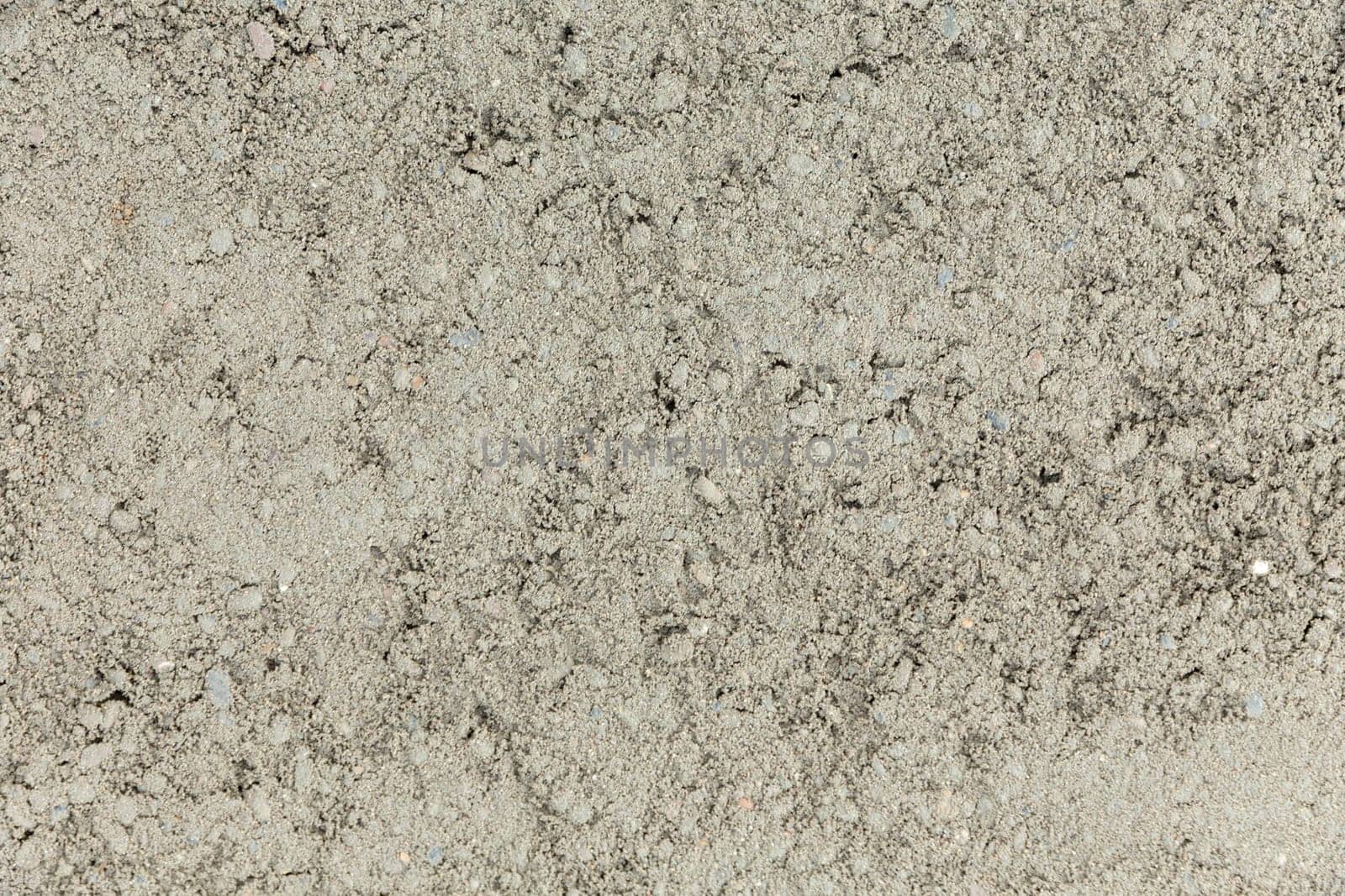 pattern of fresh concrete for a base plate