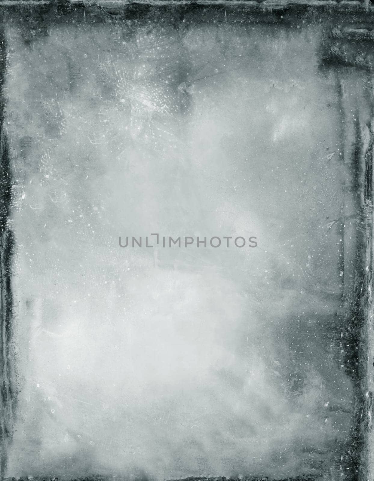Background image of an aged black and white grunge surface with defects and scratches