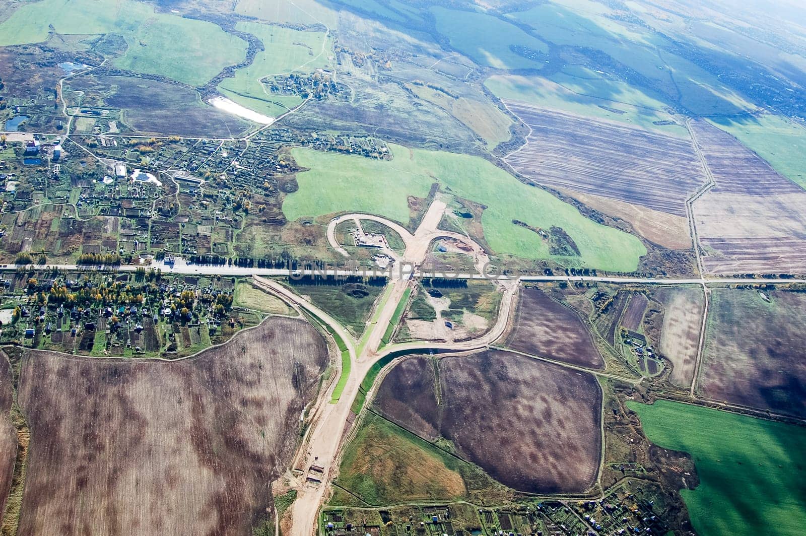 Vologda City bird's-eye view. Aerophotographing Vologda. Houses and buildings of the city.