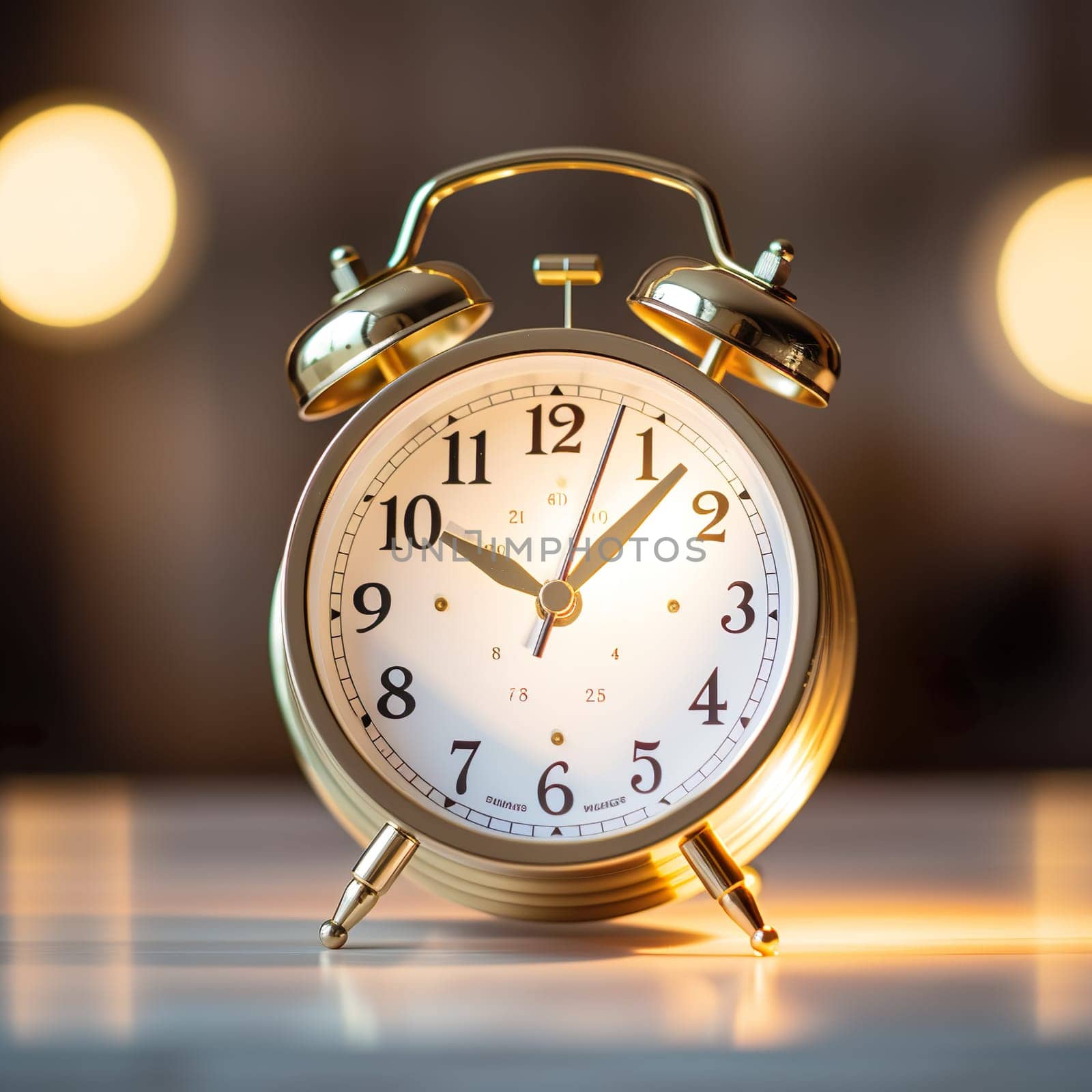 An old-fashioned alarm clock generated by artificial intelligence