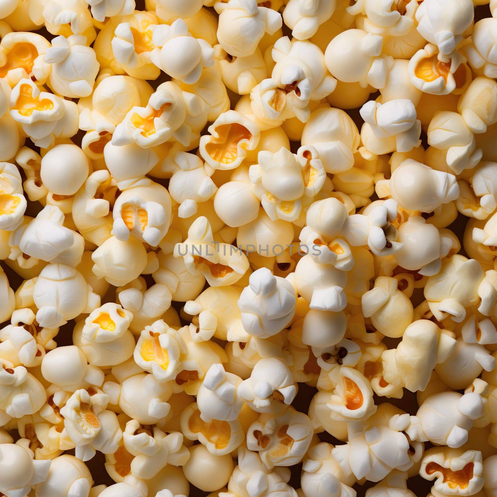 Delicious popcorn for a movie night generated by artificial intelligence