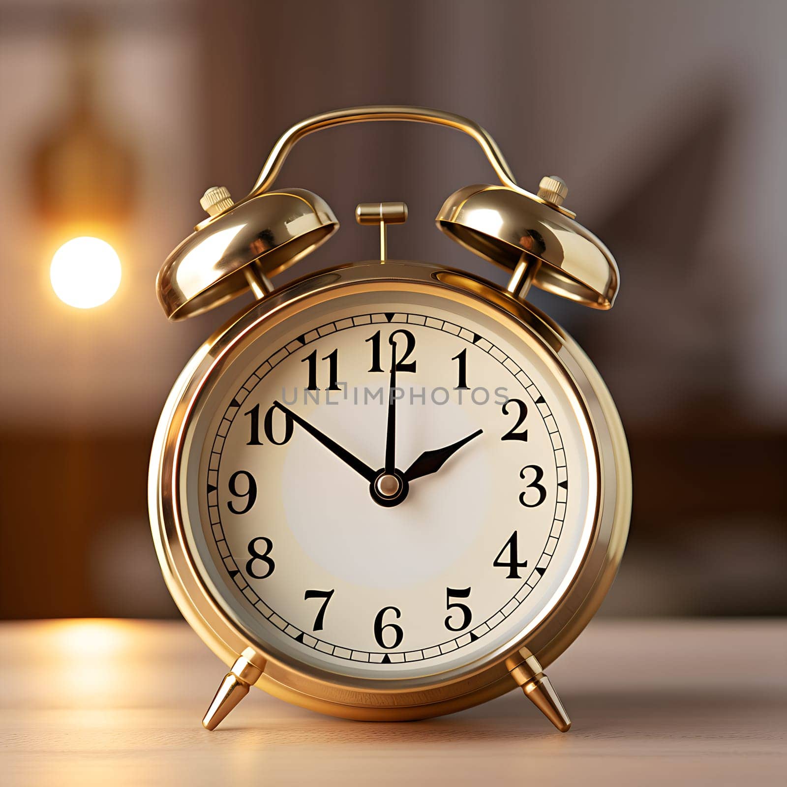 An old-fashioned alarm clock generated by artificial intelligence