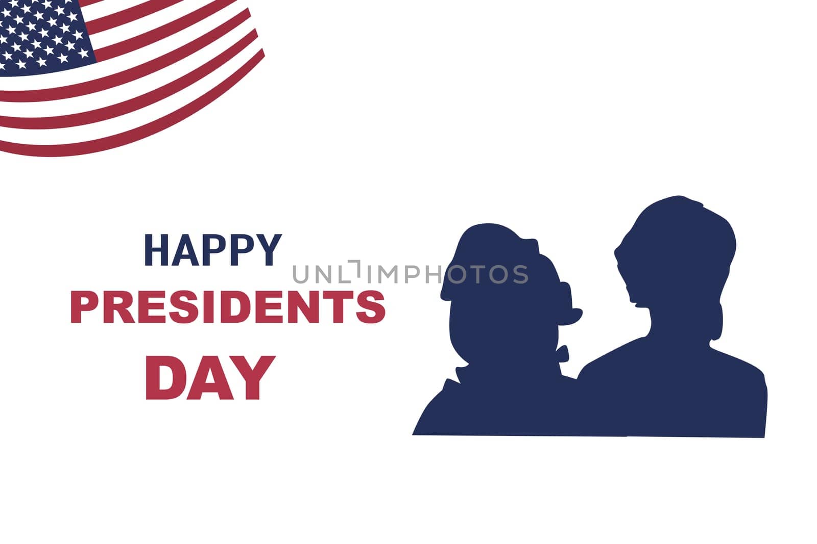 Happy president day of America, Washington day banner background. Vector illustration can used for federal holiday president day of USA.