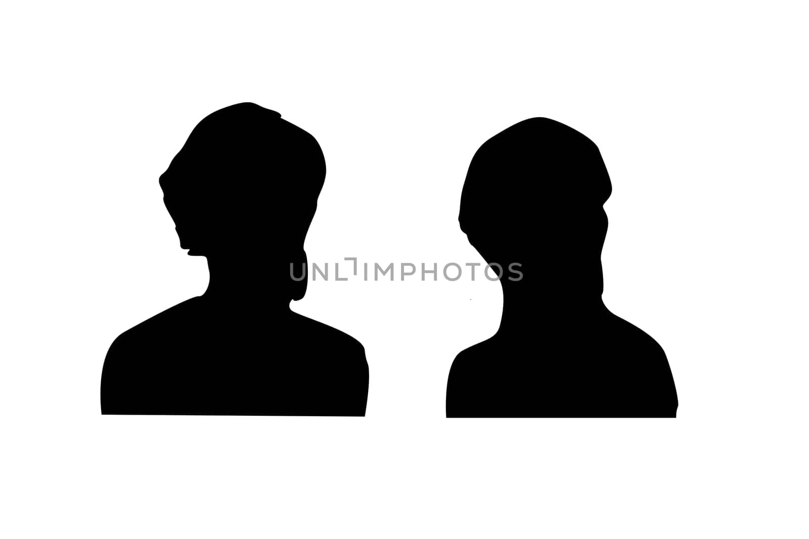 abraham lincoln silhouette of president usa. Vector illustration isolated. Can used for greeting card, banner.