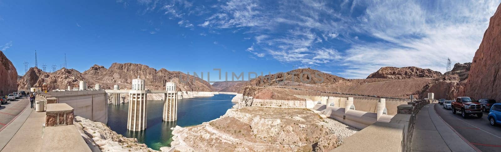 View of the Hoover Dam in Nevada, USA