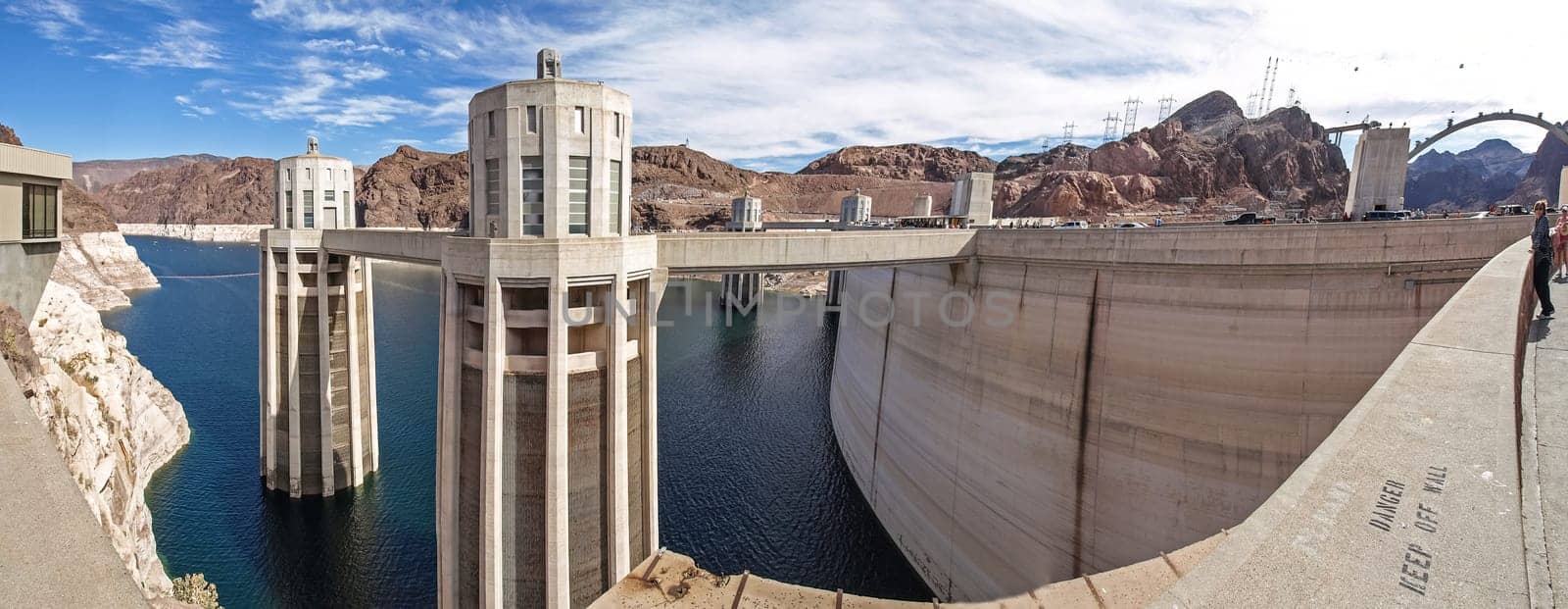 View of the Hoover Dam in Nevada, USA