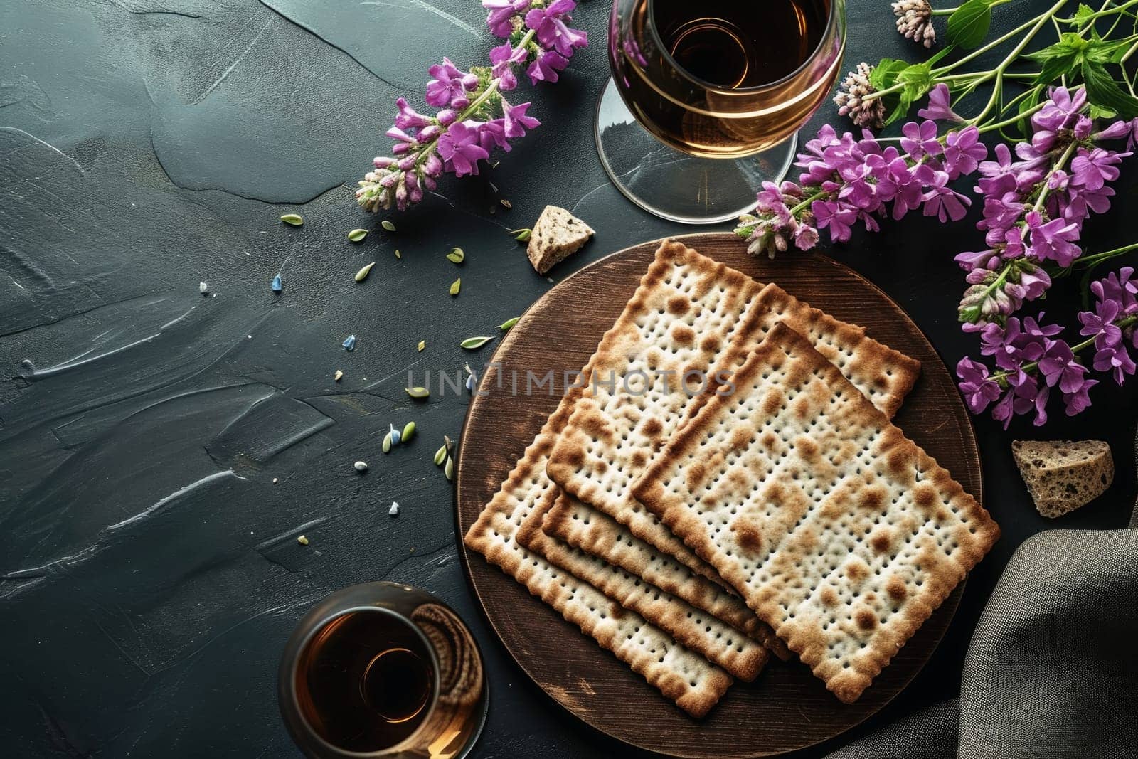 Jewish holiday happy passover celebration background