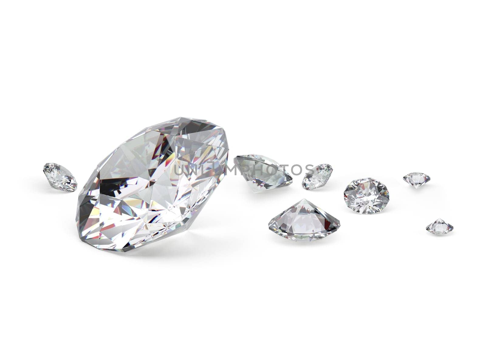 diamond on white background with high quality