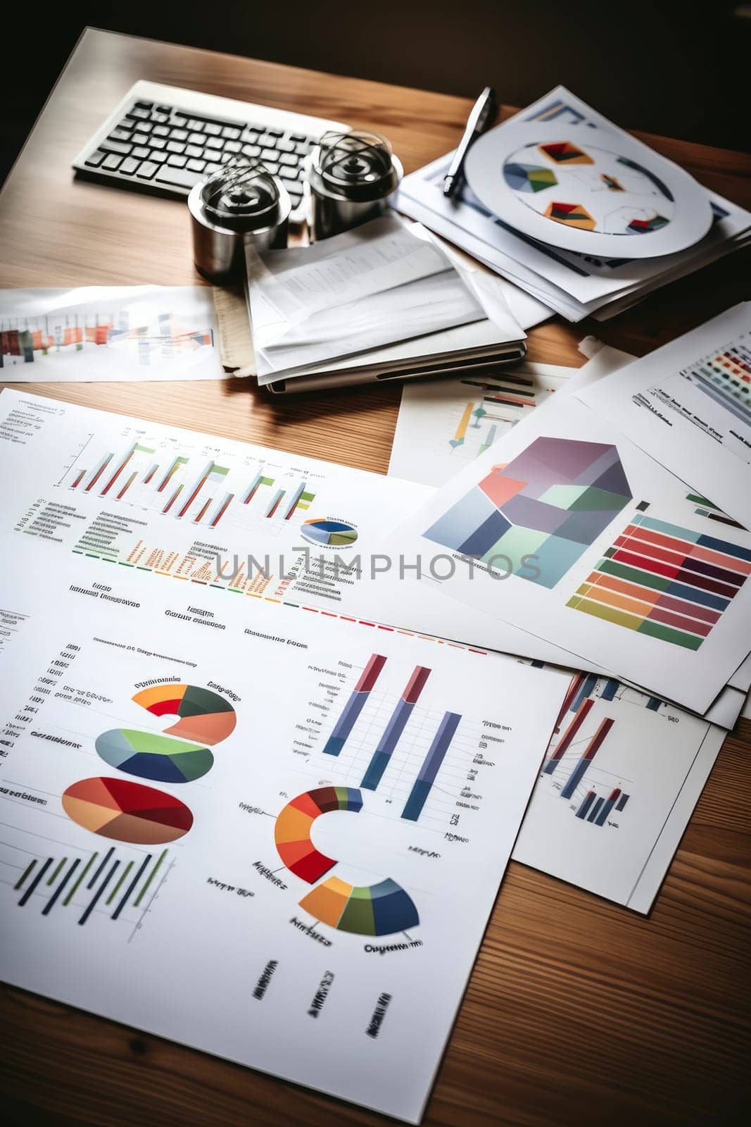 A photo capturing a variety of papers neatly organized and spread out on a table.