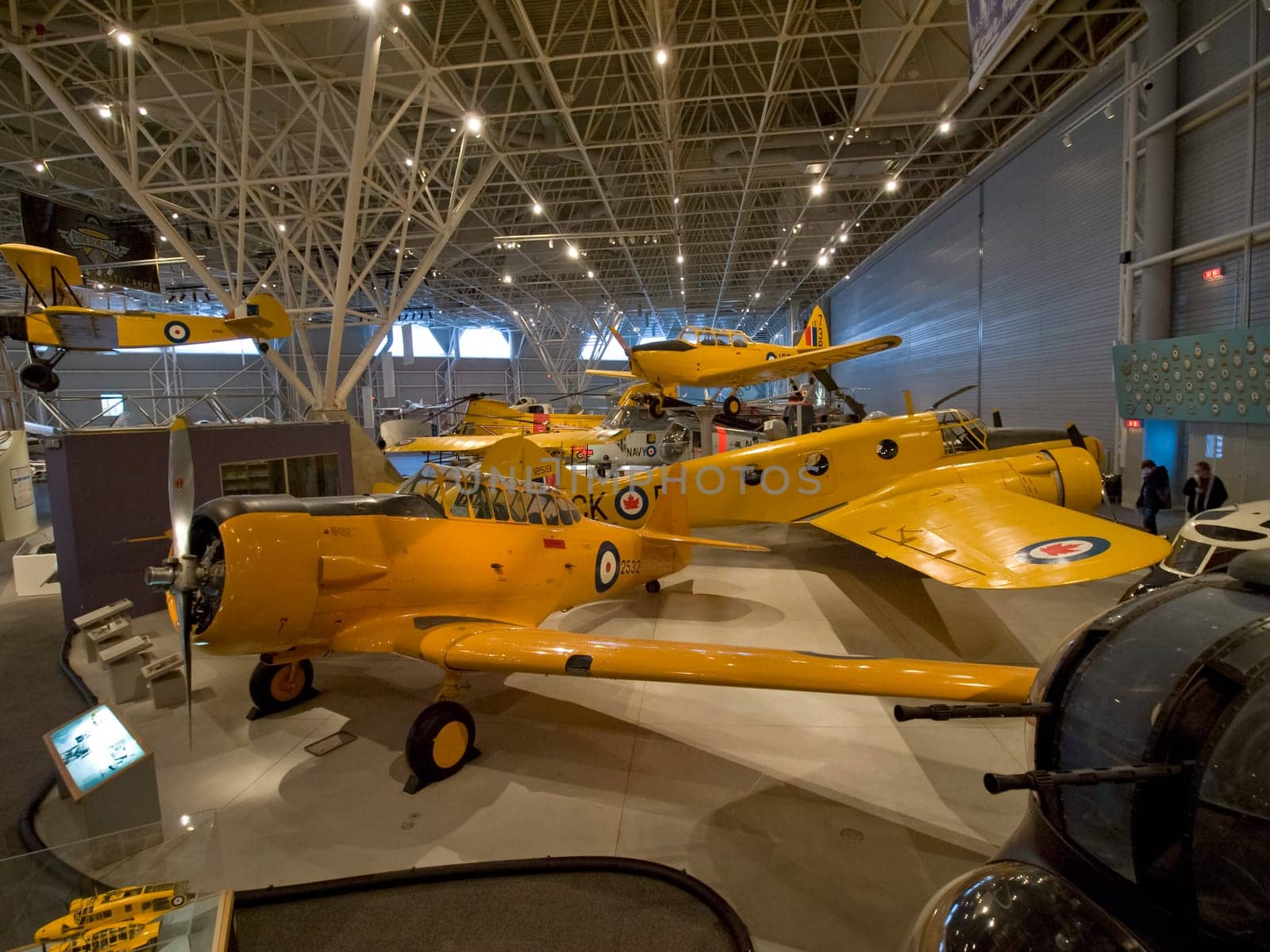 Berlin, Germany - June 19, 2018: Aviation History Museum in Berlin. Exhibits of old aircraft, single copies and serial samples