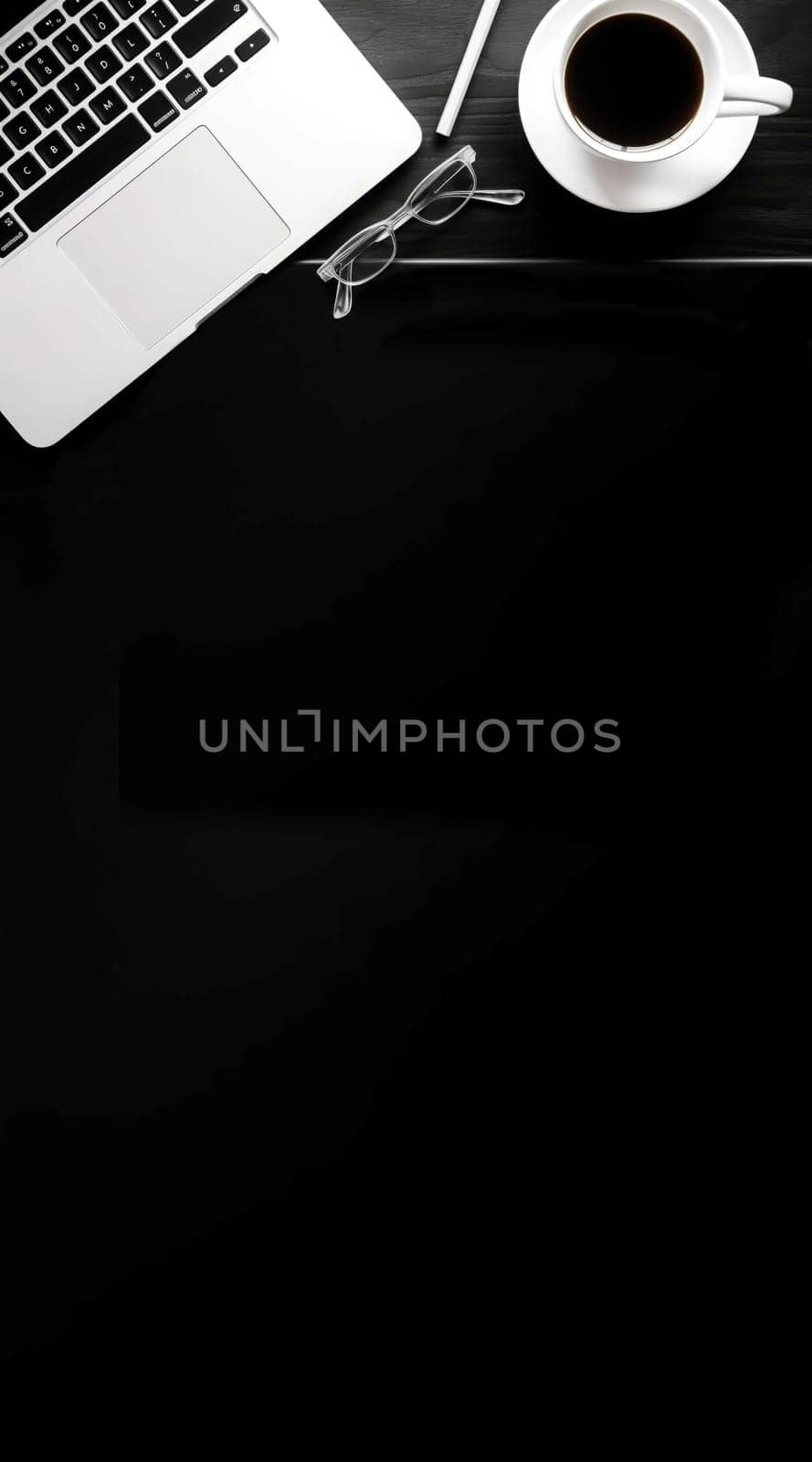 Office desktop banner. Note mobile. Generate Ai