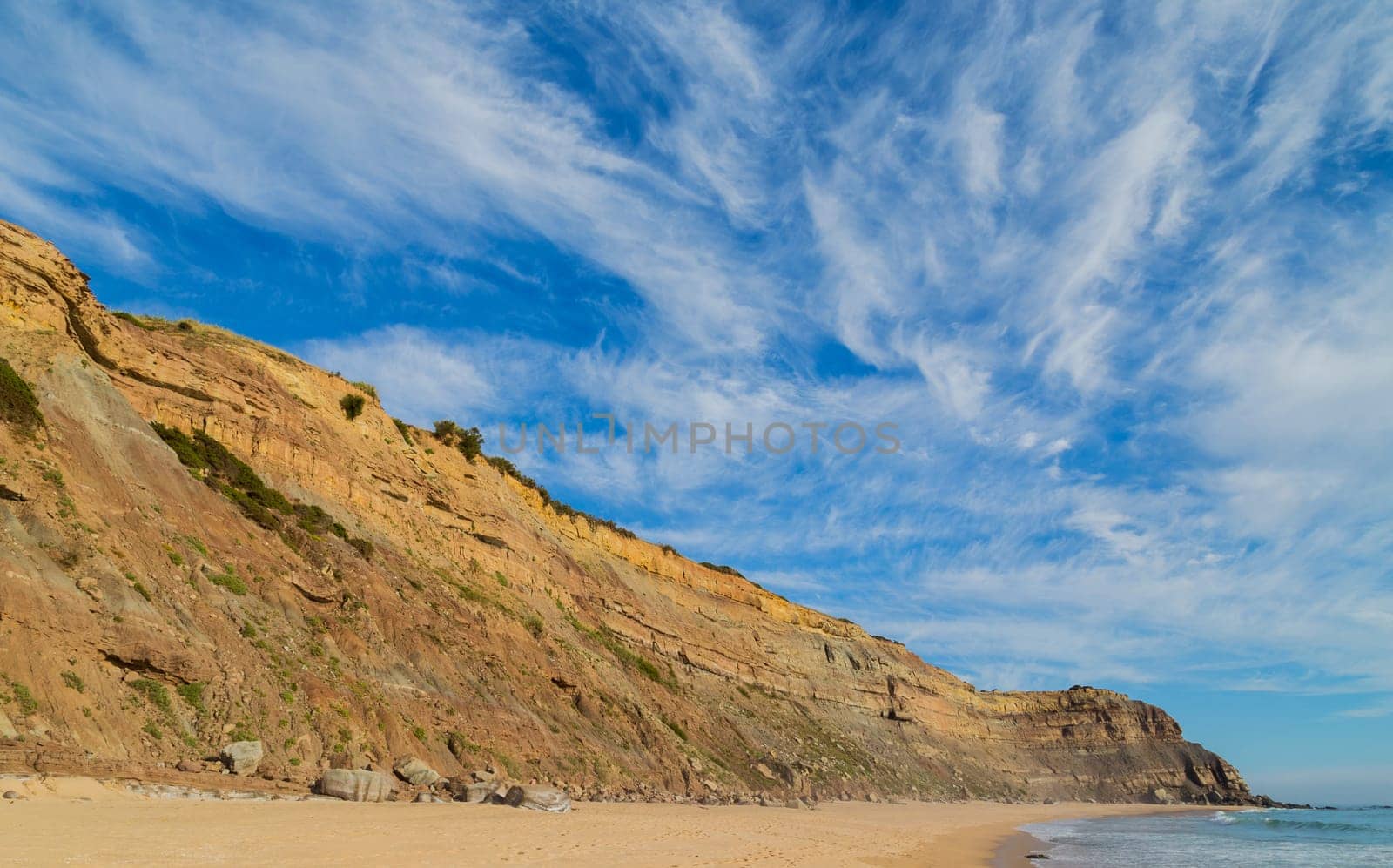 Beautiful empty beach in Alentejo, Portugal