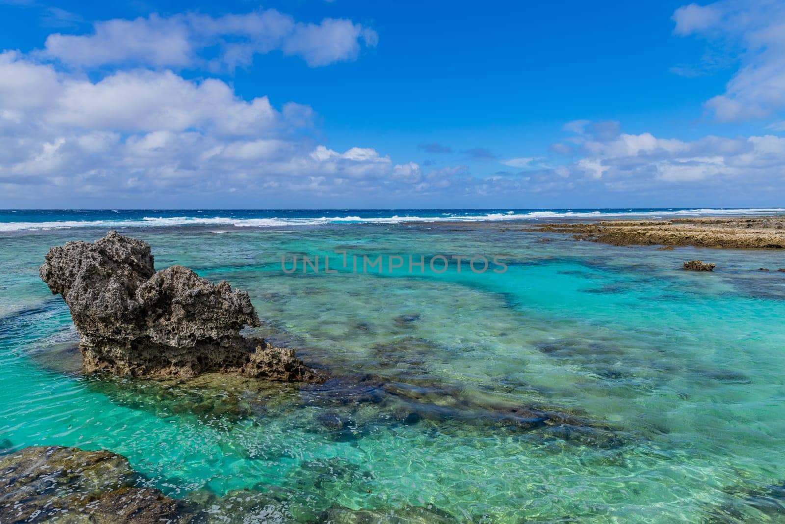 Beach on Efate Island, Vanuatu, near Port Vila - famous beach on the east coast