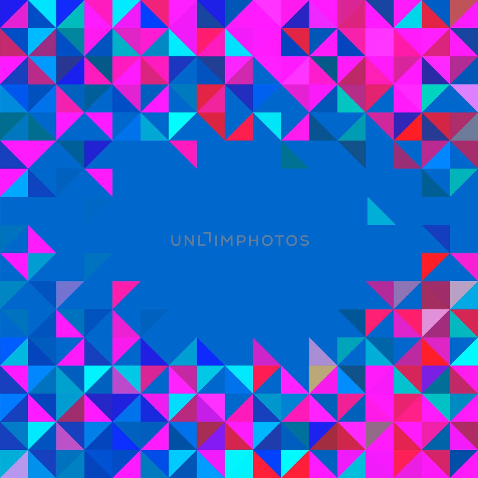 Abstract Geometric Background. Color Pixel Trendy Mosaic