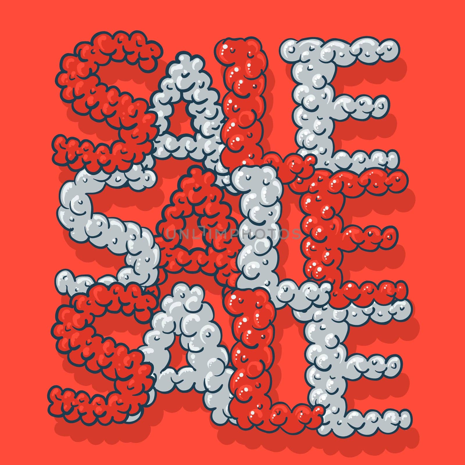 Hot Sale poster, vector Eps10 illustration.