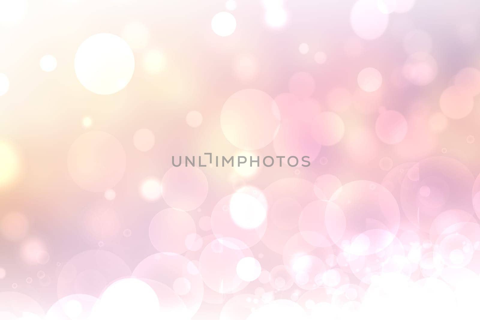 Abstract fresh vivid spring summer light delicate pastel pink yellow bokeh background texture with bright soft color cherry blossoms and flowers. Card concept. Beautiful backdrop illustration.