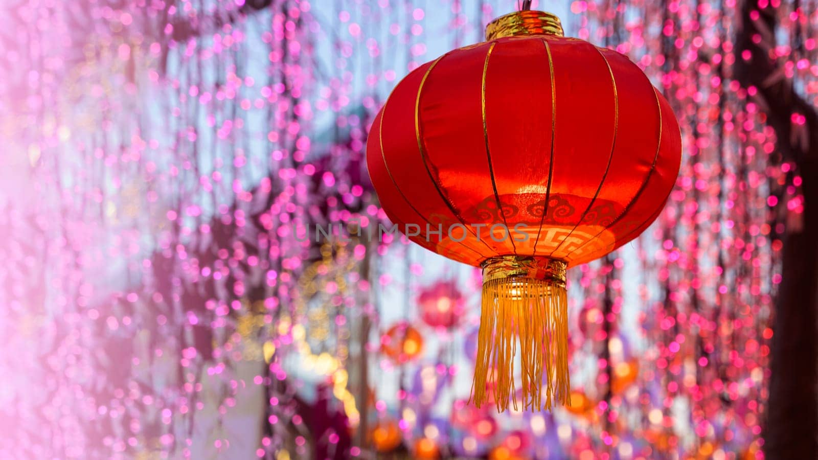 Chinese red lantern decoration for Chinese New Year Festival