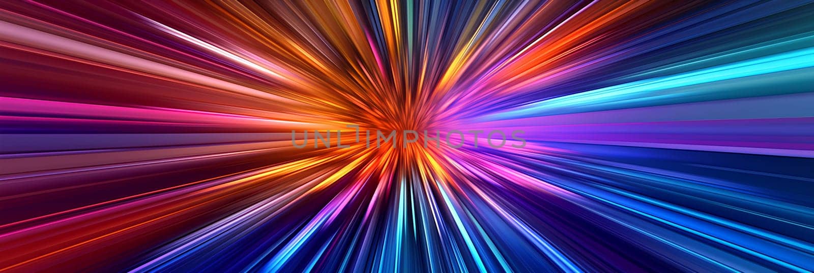 Stunning abstract spectral image. Mesmerizing 3D colorful abstract visualizations gives a feeling of heading towards the future or can be used to capture the audience's attention in a presentation.