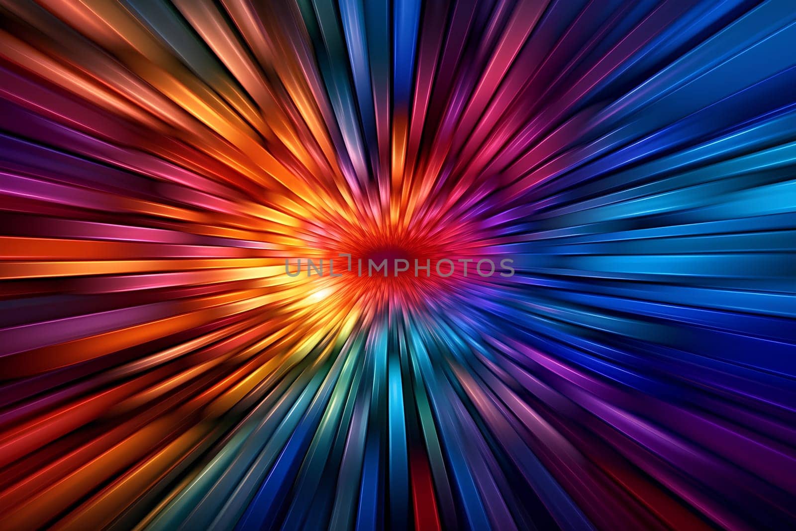 Stunning abstract spectral image. Mesmerizing 3D colorful abstract visualizations gives a feeling of heading towards the future or can be used to capture the audience's attention in a presentation.