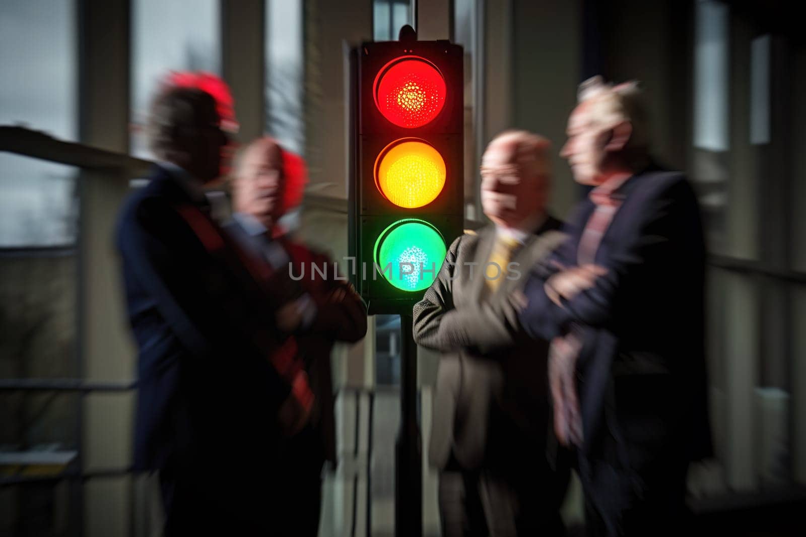 A symbol image of german traffic light government