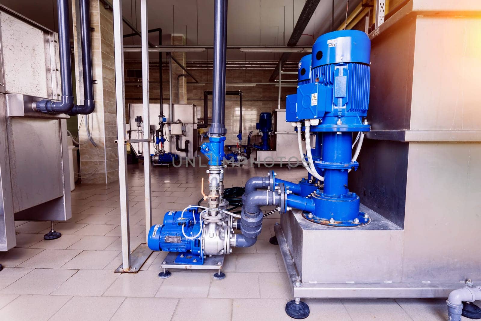 Boiler station and boiler room. Engine room, technical equipment