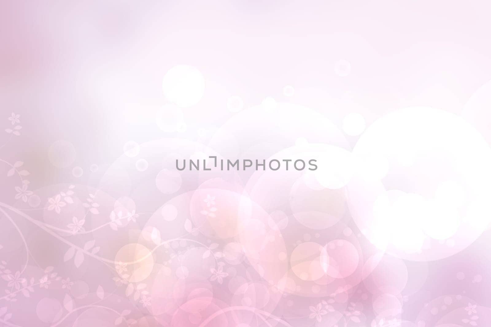 Abstract fresh vivid spring summer light delicate pastel pink yellow bokeh background texture with bright soft color cherry blossoms and flowers. Card concept. Beautiful backdrop illustration.