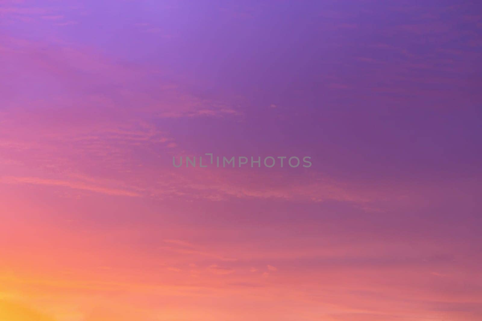 Abstract and pattern of cloud sky, Velvet violet, Velvet Purple, Trend color of the year background, Pattern of colorful cloud and sky sunset or sunrise: Dramatic sunset in twilight, Beautyful of sky