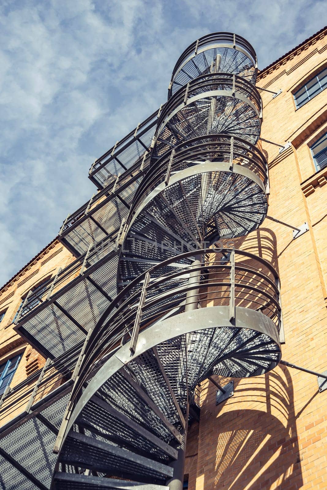 spiral staircase at a historical industrial building in Berlin Oberschöneweide