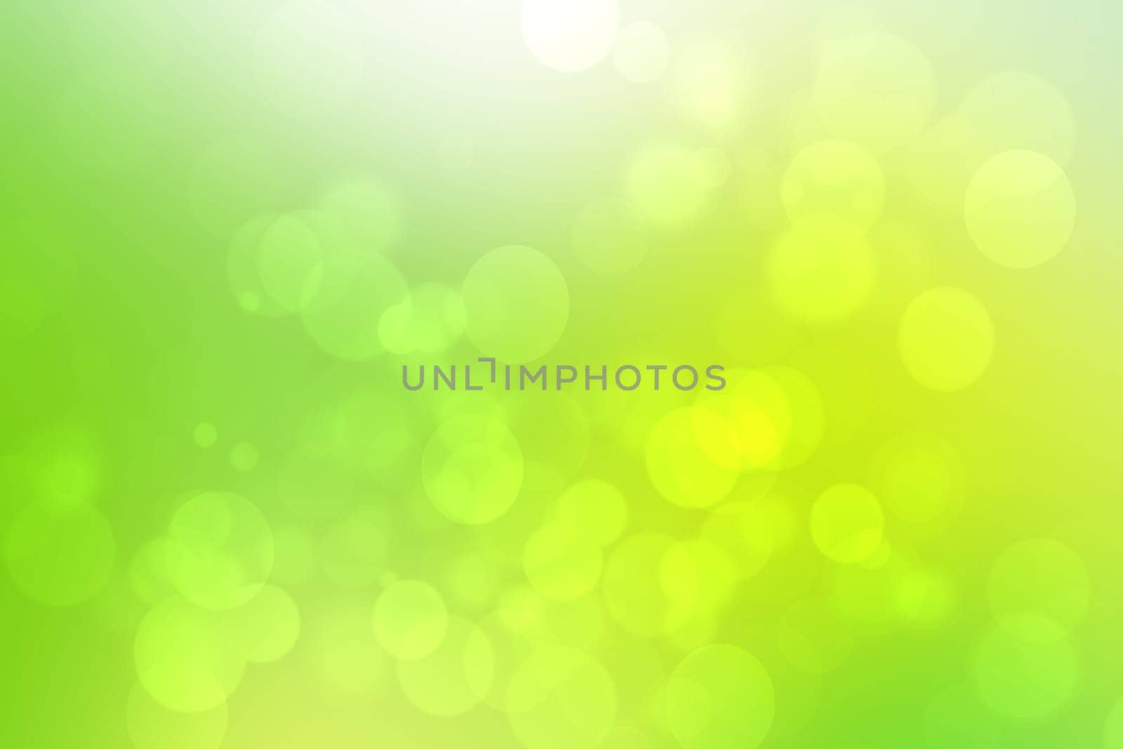 Abstract fresh delicate gradient green light and yellow pastel spring or summer bokeh background. Beautiful texture.