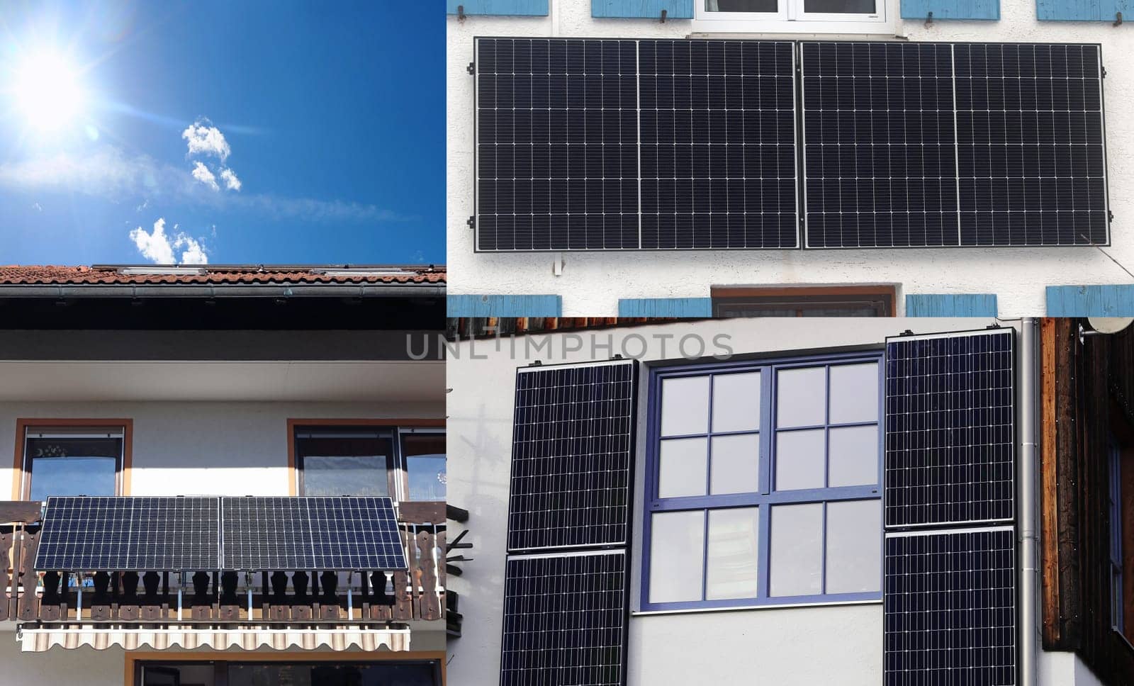 Solar systems and balcony power plants on family homes