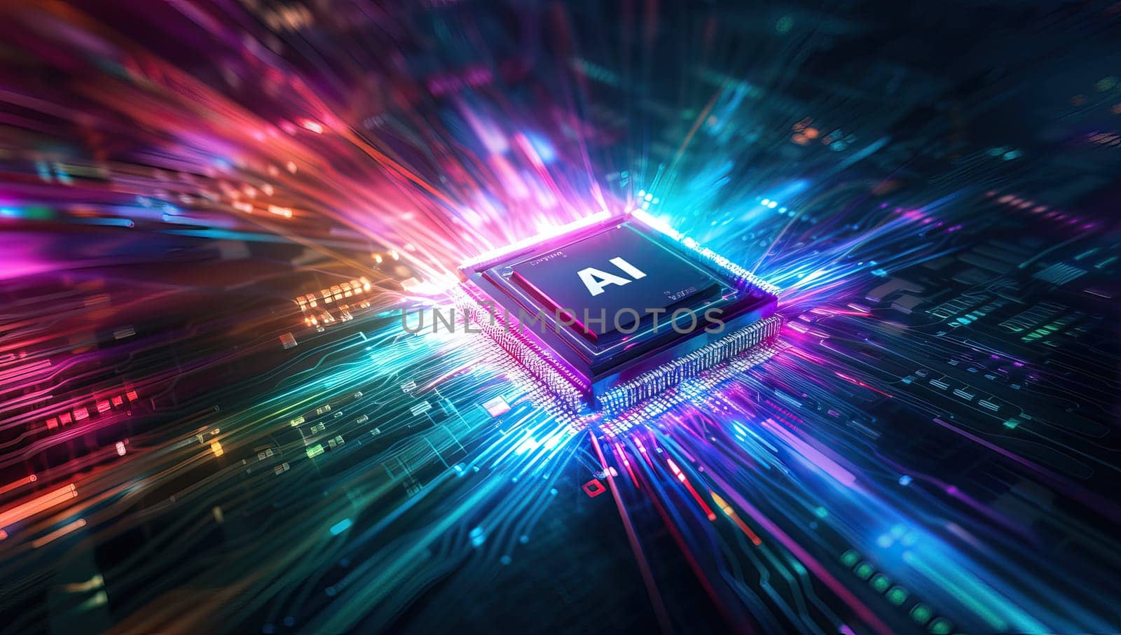 Illuminated AI Processor with Microcircuits