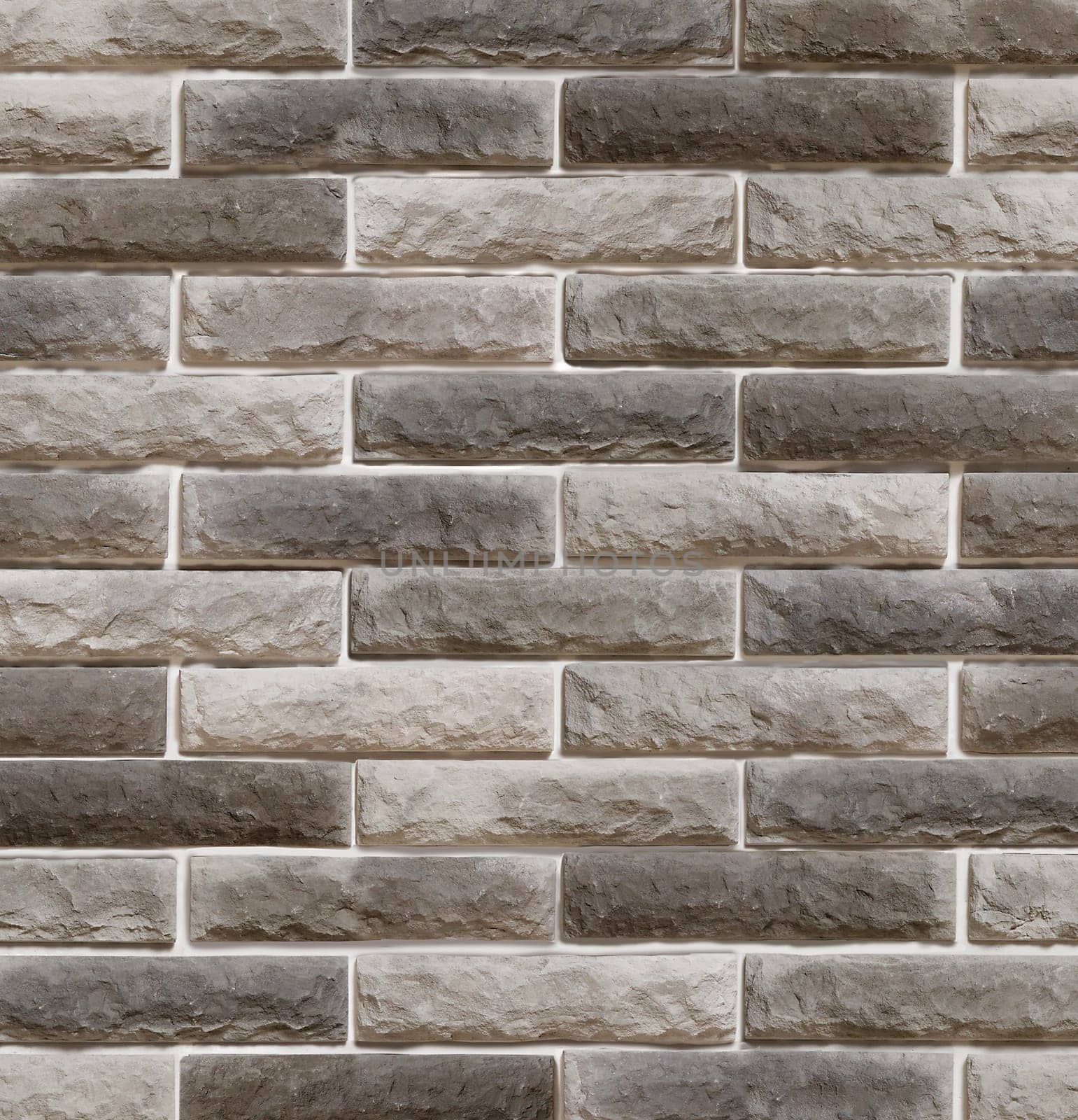 Decorative overlay stone in the form of gray brick .Texture or background.