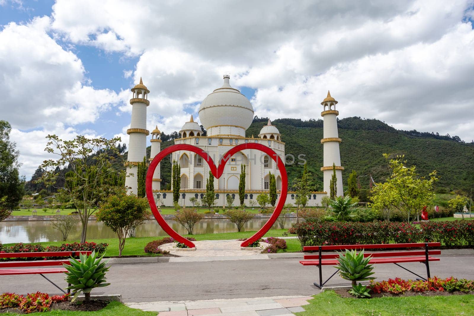 Replica of Taj Mahal, Jaime Duque Park, family-oriented amusement park located in the Tocancipa municipality of the Metropolitan Area of Bogota, Colombia.