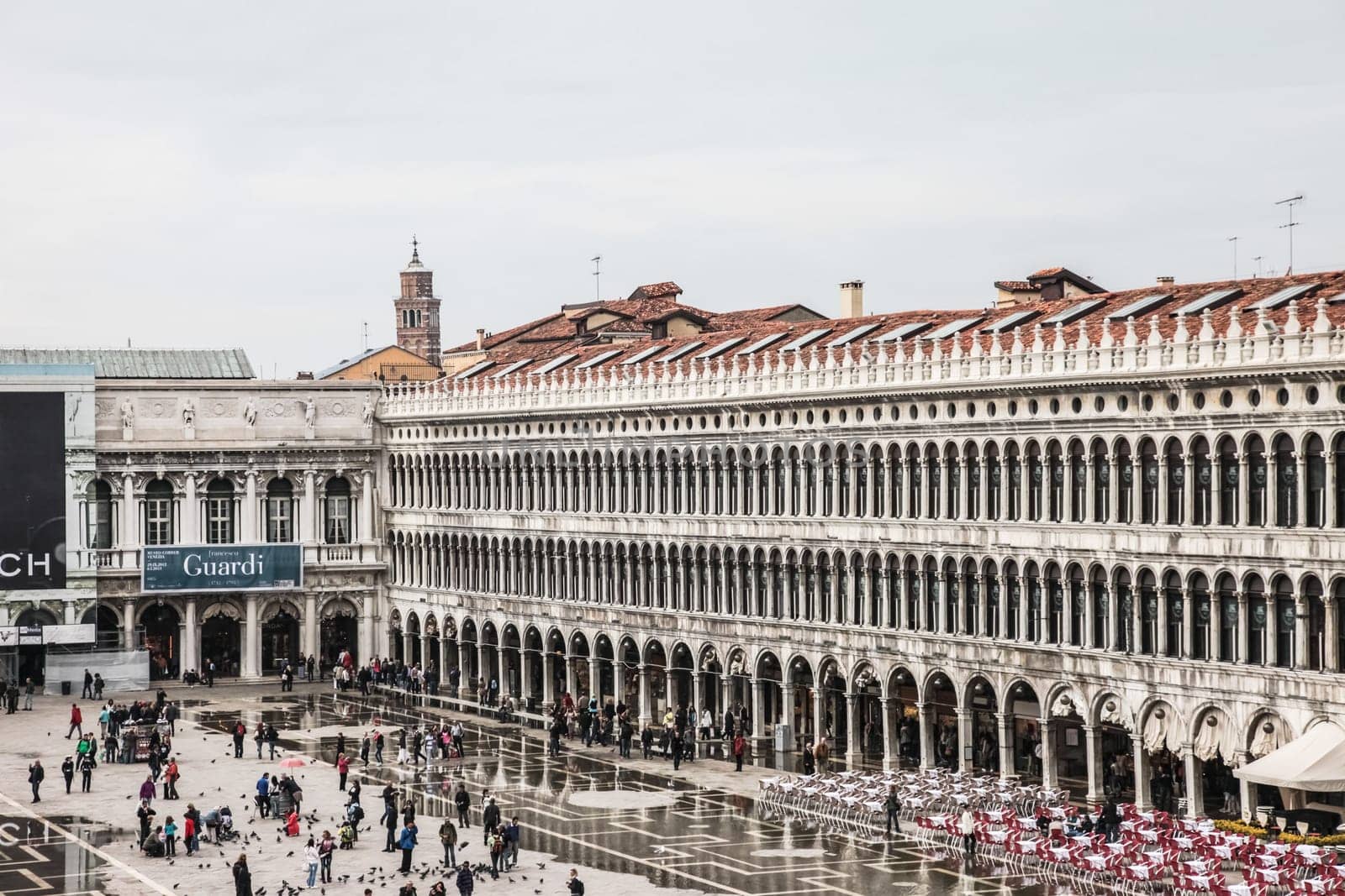 Venice, Italy - May 29, 2016: Venice in Italy, the architecture of the city, Venice is a popular tourist destination of Europe.