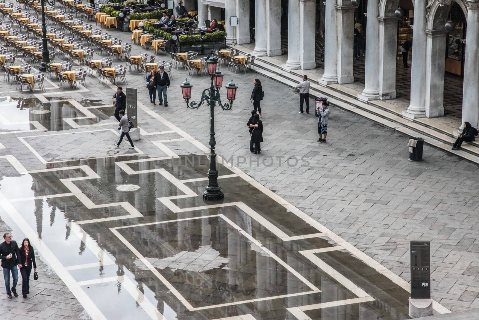 Venice, Italy - May 29, 2016: Venice in Italy, the architecture of the city, Venice is a popular tourist destination of Europe.