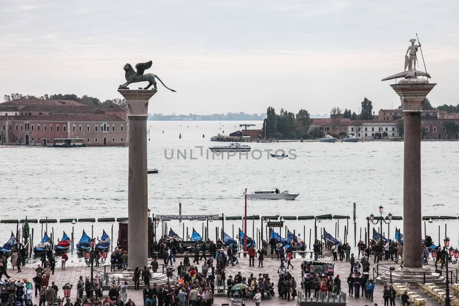 Venice, Italy - May 29, 2016: Venice in Italy, the architecture of the city, Venice is a popular tourist destination of Europe.