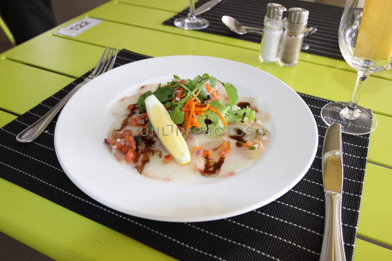 Restaurant menu. Dishes which give at restaurants. Salads, second courses, pizza and other.